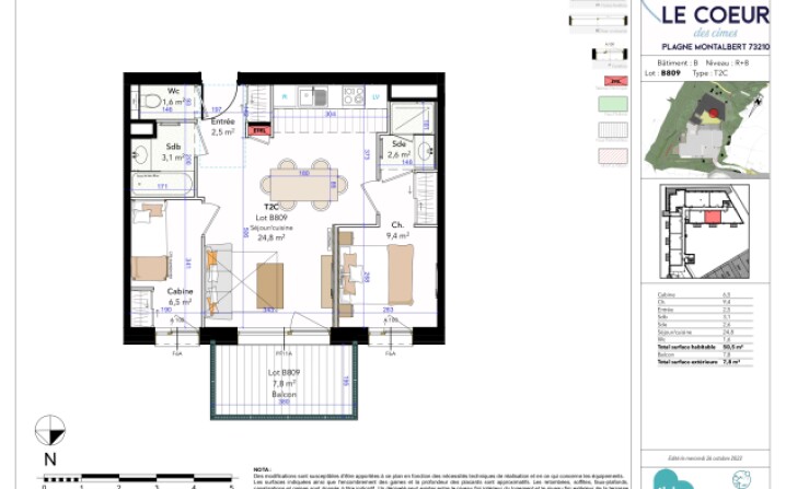 Example of 1 Bed + Cabin