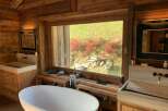 Luxurious bathroom with stunning views.