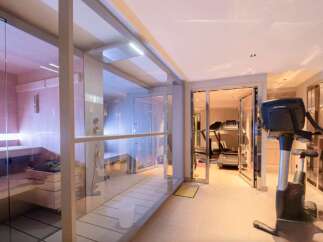 Luxury home gym and spa: Enjoy a relaxing sauna and invigorating workout in the comfort of your own home.