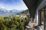 Luxury mountain apartment with breathtaking views.