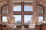 Luxury chalet with breathtaking mountain views.