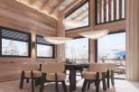 Luxurious chalet with stunning mountain views.