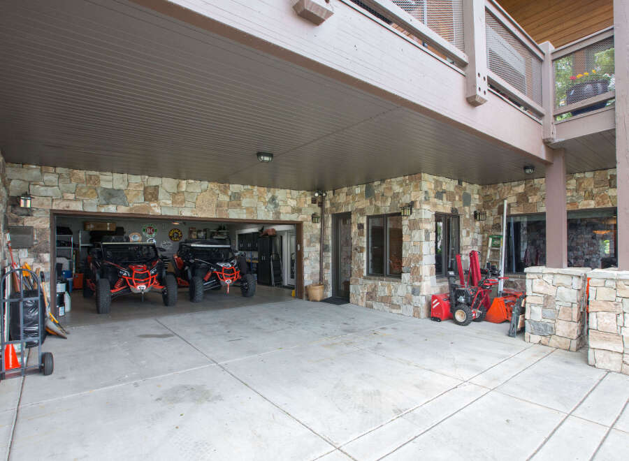 This stunning property boasts a spacious garage, perfect for storing vehicles and equipment.