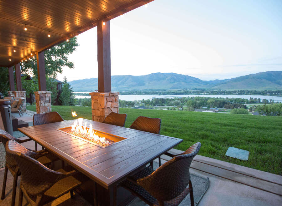 Enjoy breathtaking views from this stunning outdoor patio.