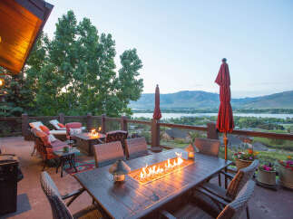 Enjoy breathtaking views from this stunning outdoor patio.