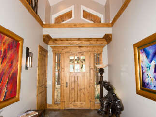 Step into luxury with this stunning entryway.