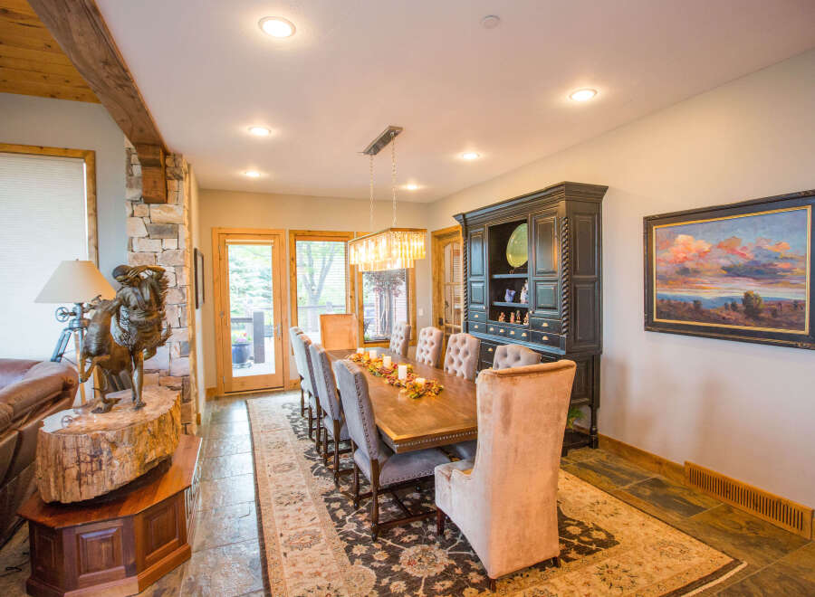 Step into luxury with this stunning dining room.