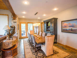 Step into luxury with this stunning dining room.