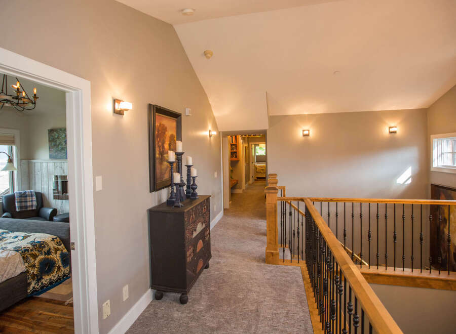 This stunning property boasts a beautifully designed hallway, perfect for showcasing artwork and decor.