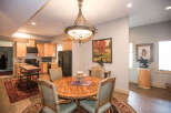 Step into a beautifully designed dining area, perfect for hosting gatherings.