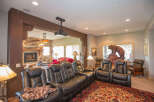 Step into luxury with this stunning home theater.