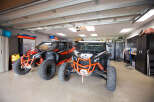 Explore this spacious garage, perfect for storing your vehicles and gear.
