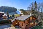 Escape to the mountains in this charming wooden chalet.