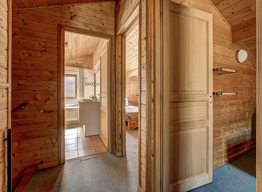 Step into a cozy cabin retreat with this inviting interior.