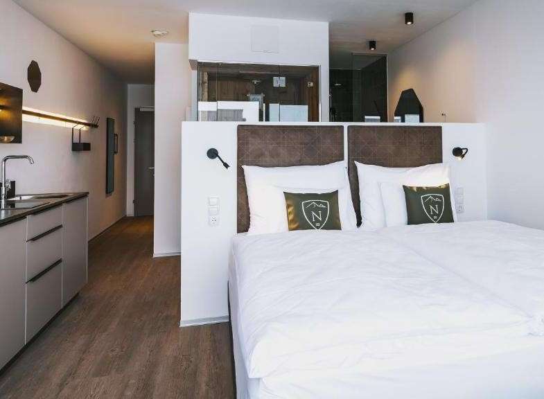 Experience modern comfort in this stylish hotel room.