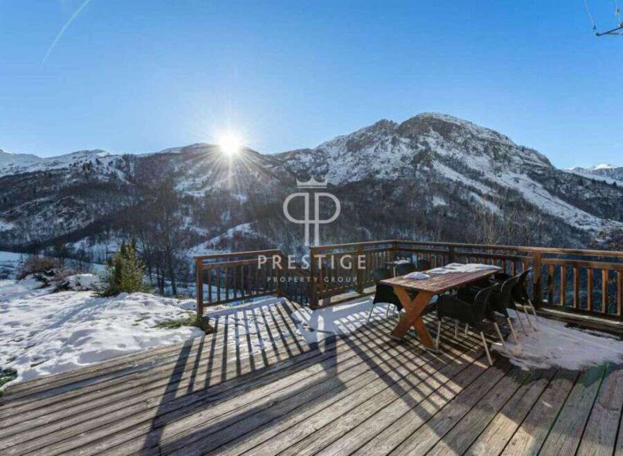 Experience breathtaking mountain views from this stunning property.