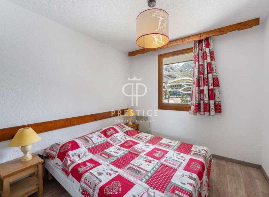 Cozy bedroom with a charming ambiance.