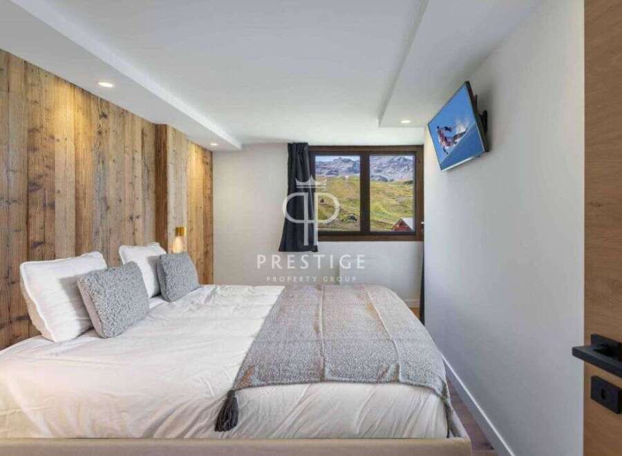 Experience luxury in this stunning bedroom.