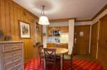 Cozy and inviting, this property features a charming dining area perfect for intimate gatherings.
