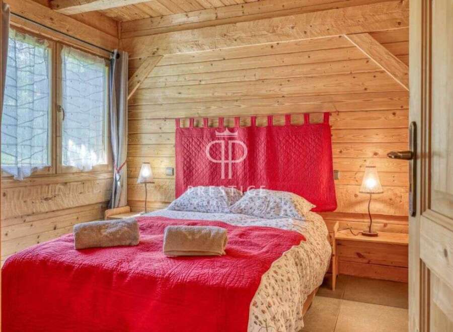 Experience rustic charm in this cozy bedroom.