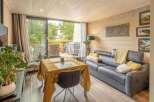 Discover a cozy living space with a modern touch.