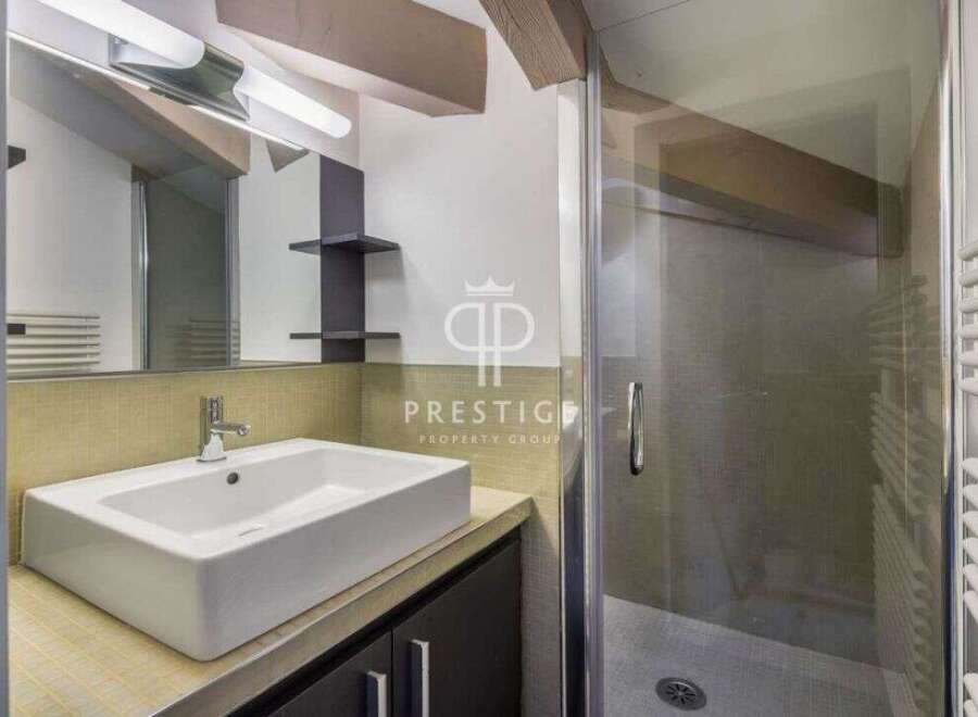 Discover a modern bathroom with a sleek design.