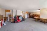 Spacious interior with a cozy fireplace, perfect for gatherings.