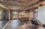 Experience rustic charm in this stunning wooden interior.
