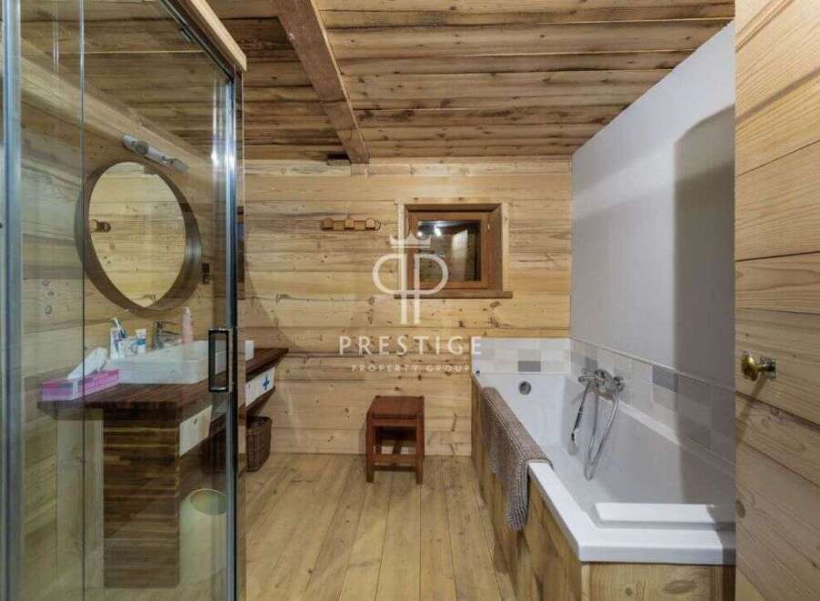 Experience rustic charm in this beautifully designed bathroom.