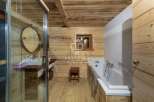 Experience rustic charm in this beautifully designed bathroom.