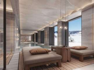 Indulge in luxury at this stunning property featuring a tranquil indoor pool and spa.