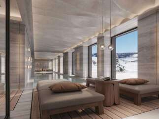 Indulge in luxury at this stunning property featuring a serene indoor pool and spa.