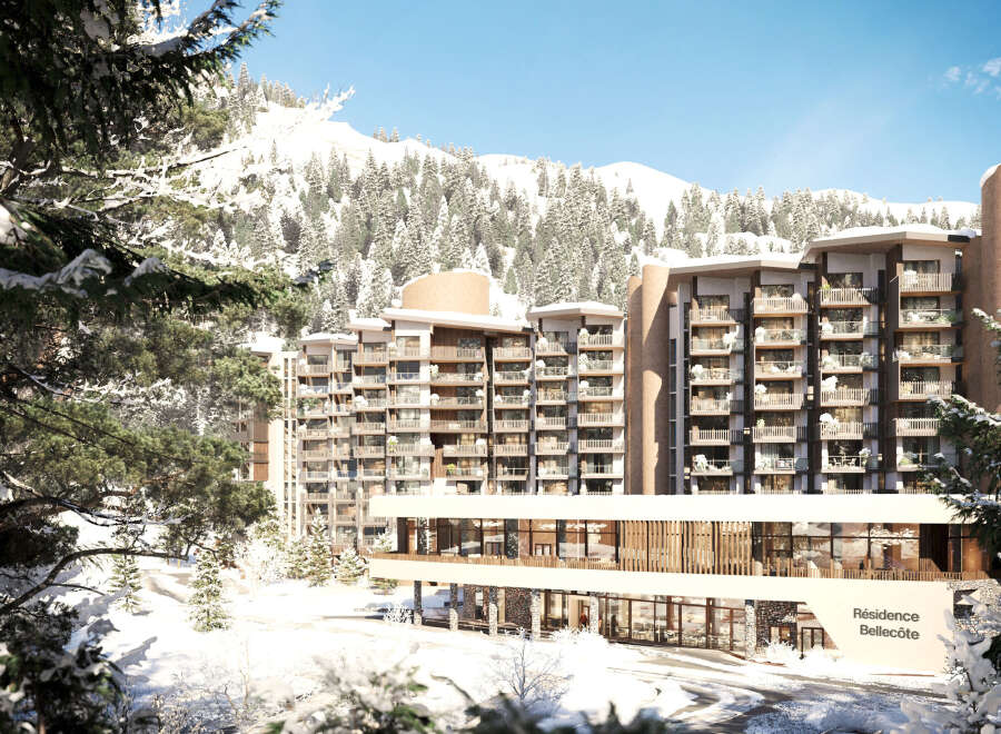 Discover the charm of Résidence Bellecôte, nestled in a picturesque winter wonderland.