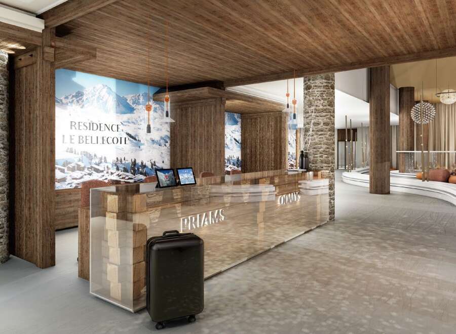 Experience luxury at Residence Le Bellecôte, a stunning property with a rustic yet modern design.