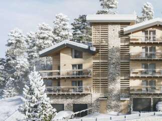 Luxury ski-in/ski-out chalet with stunning mountain views.