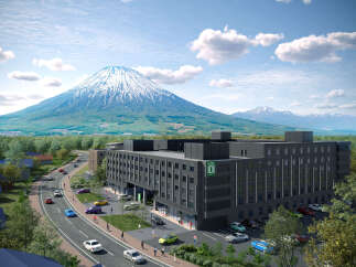 Hotel 101 Niseko offers stunning views of Mount Yotei, a majestic volcano in Hokkaido, Japan.