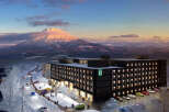 Hotel 101 Niseko offers stunning views of Mount Yotei, a majestic volcano in Hokkaido, Japan.