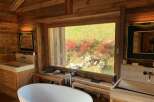Luxurious bathroom with stunning views.