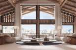Luxurious chalet with breathtaking mountain views.