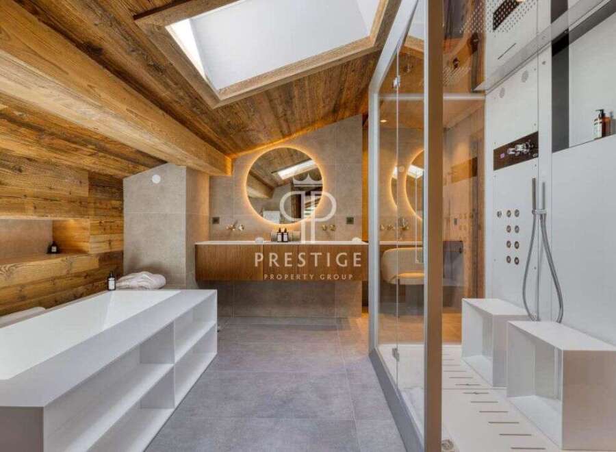 Experience luxury in this stunning bathroom.