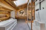 Experience luxury in this stunning bathroom.