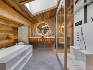 Experience luxury in this stunning bathroom.