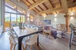 Experience luxury living in this stunning property, boasting a spacious dining area perfect for entertaining.