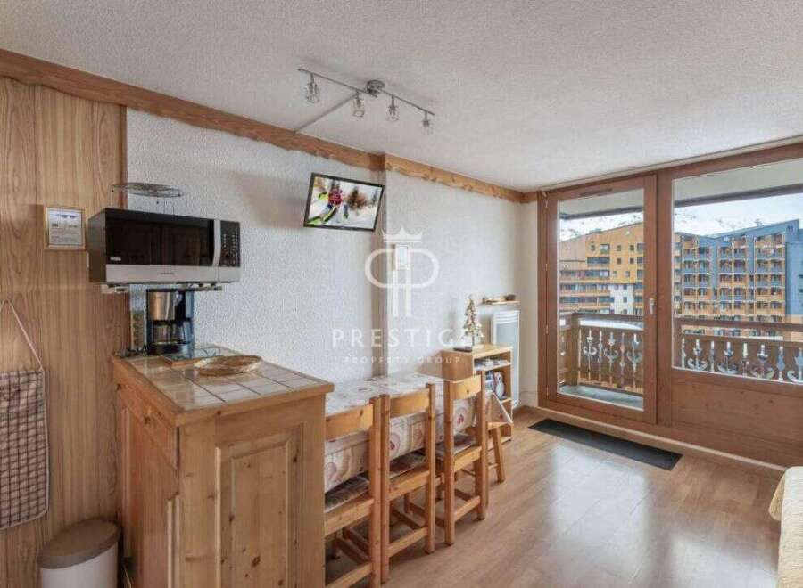 Cozy apartment with a charming wooden interior.
