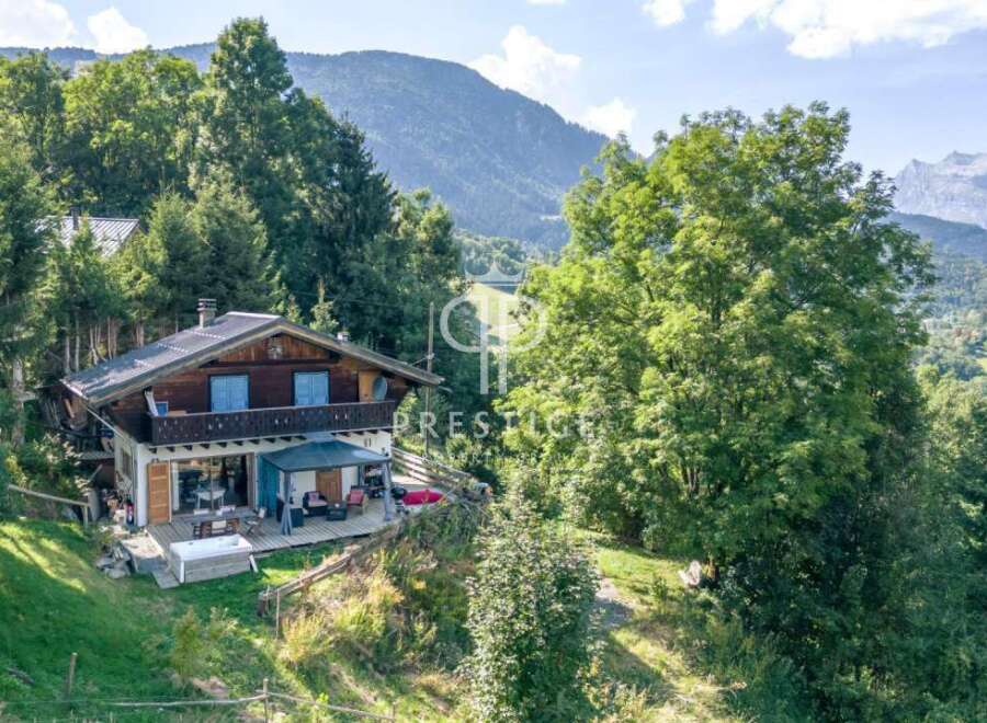 Discover a stunning mountain retreat nestled amidst lush greenery.