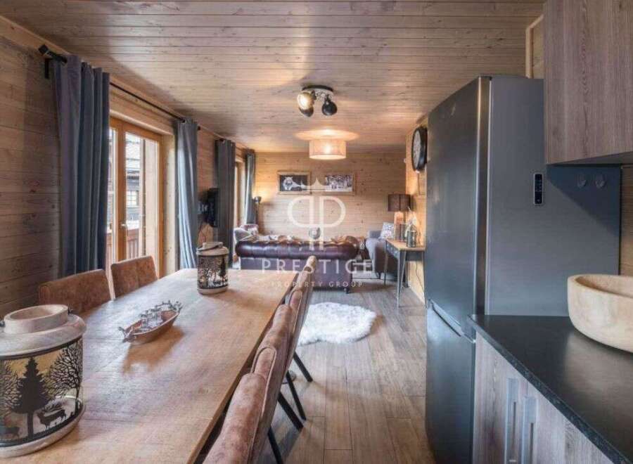 Experience rustic charm in this stunning property, featuring warm wooden interiors and a cozy ambiance.