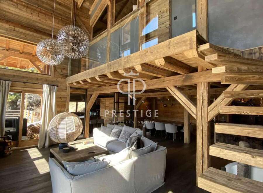 Experience luxury living in this stunning wooden chalet.