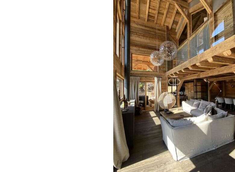 Experience luxury living in this stunning wooden chalet.