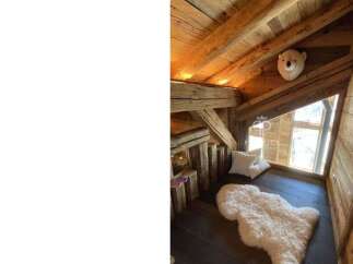 Discover a cozy retreat in this charming wooden cabin.