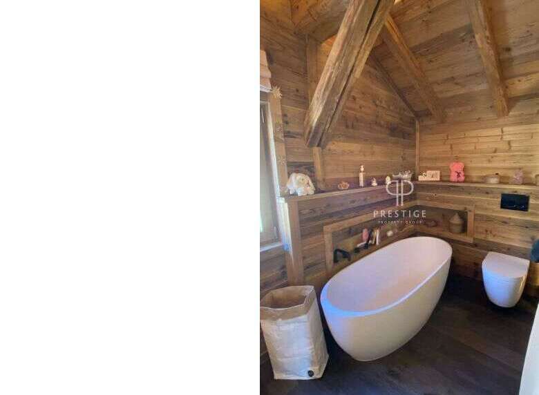 Experience luxury in this stunning bathroom featuring a modern freestanding tub.